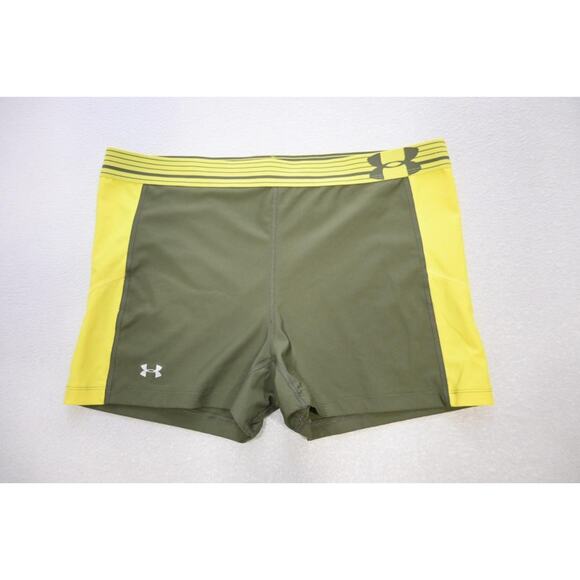 Under Armour Gym Shorts HeatGear Compression Athletic Running Womens Size XL - Picture 1 of 5
